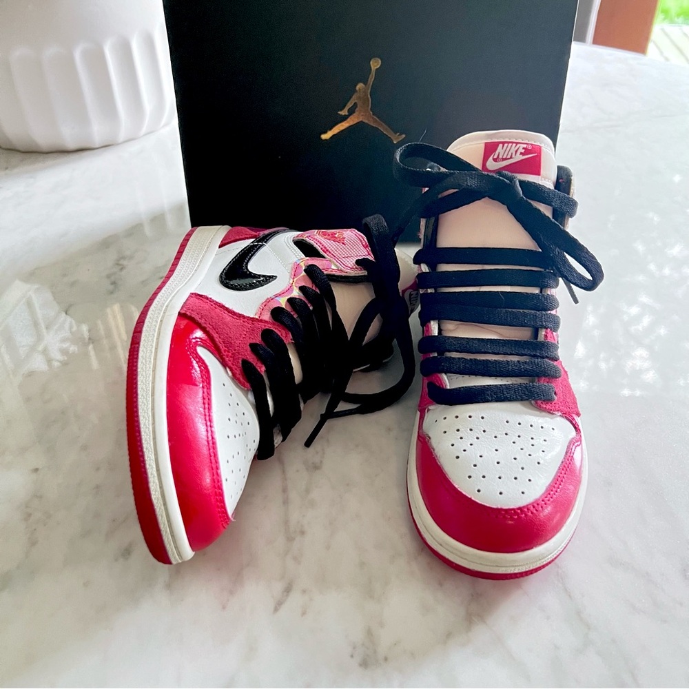 Marvel x Jordan 1 Retro High OG “Spiderverse” Sneakers - Size 2.5